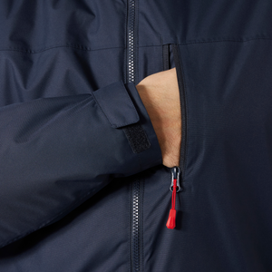 Helly Hansen Men's Crew Hooded Midlayer HT Waterproof Insulated Jacket 2.0 (Navy)
