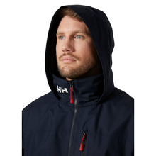 Load image into Gallery viewer, Helly Hansen Men&#39;s Crew Hooded Midlayer HT Waterproof Insulated Jacket 2.0 (Navy)
