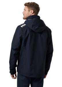 Helly Hansen Men's Crew Hooded Midlayer Waterproof Insulated Jacket 2 (Navy)