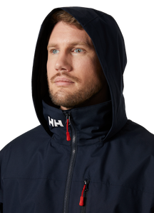 Helly Hansen Men's Crew Hooded Midlayer Waterproof Insulated Jacket 2 (Navy)