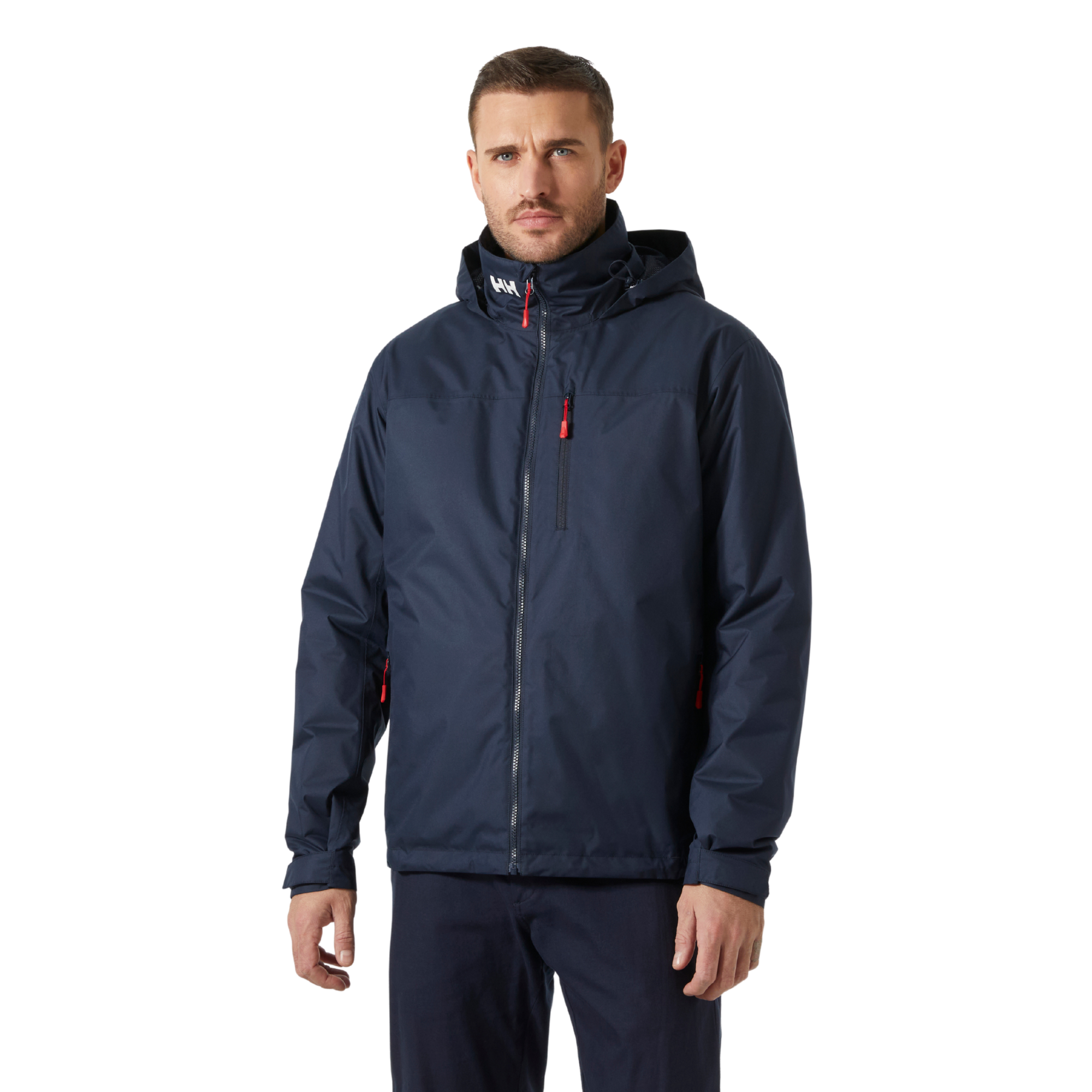 Helly Hansen Men's Crew Hooded Midlayer HT 2L Waterproof Insulated Jacket 2.0 (Navy)