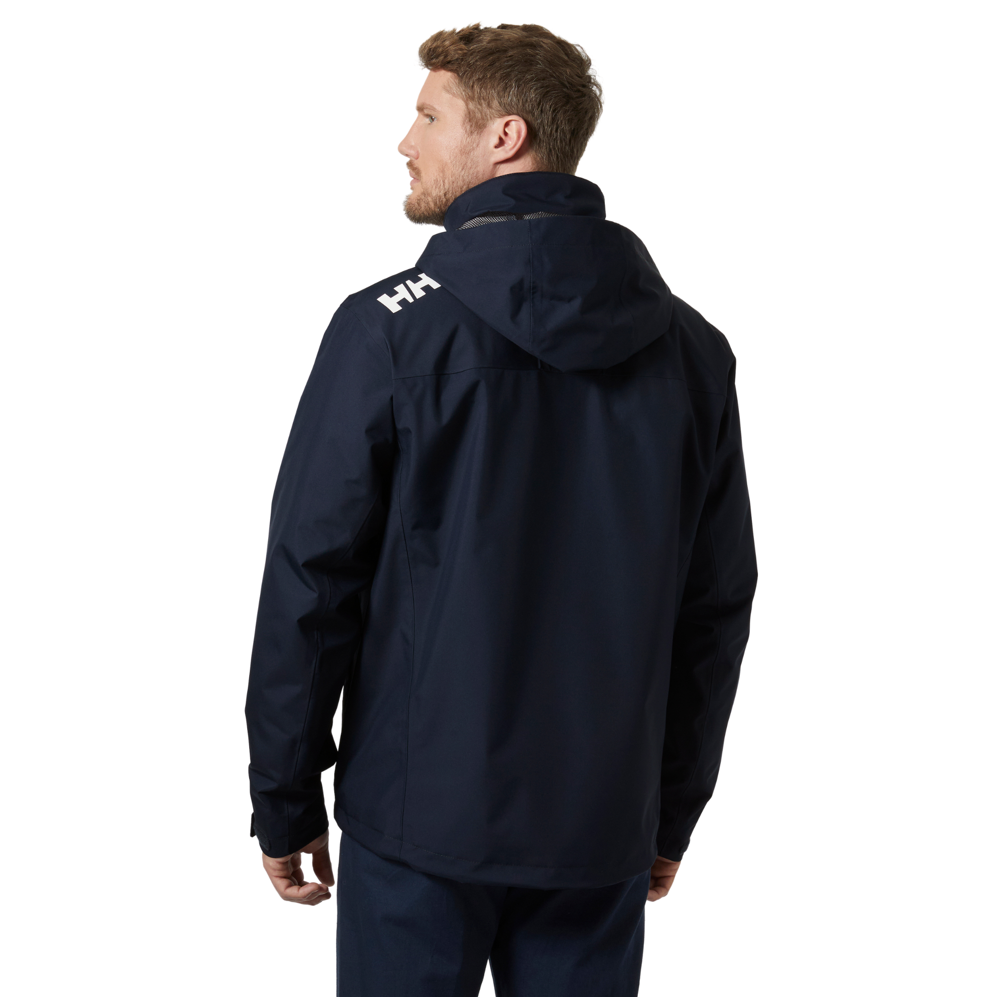 Helly Hansen Men's Crew Hooded Midlayer HT 2L Waterproof Insulated Jacket 2.0 (Navy)