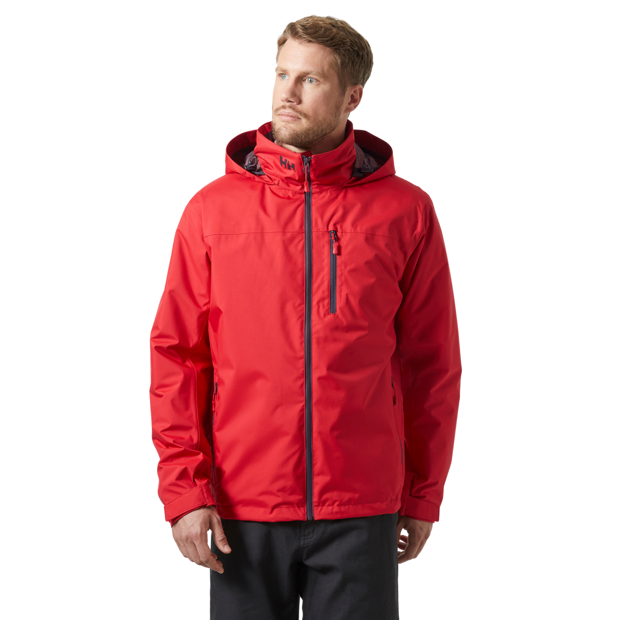 Helly Hansen Men's Crew Hooded Midlayer Waterproof Insulated Jacket 2 Red 162 34442