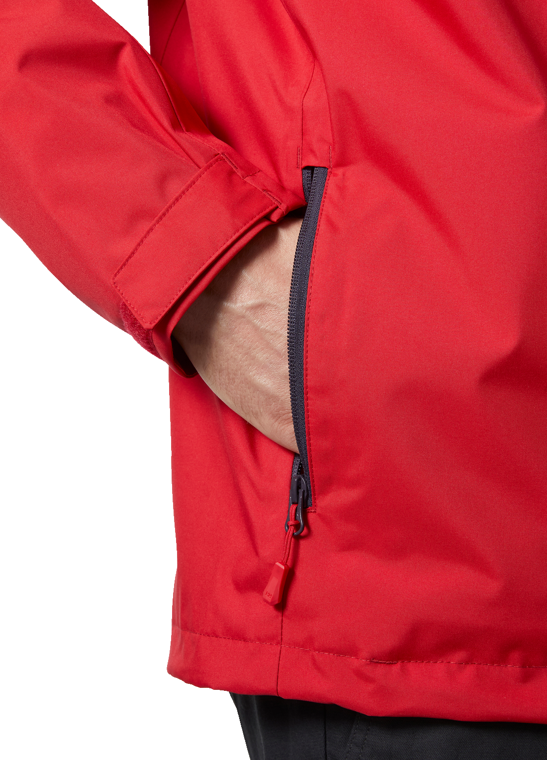 Helly hansen red rain jacket sales