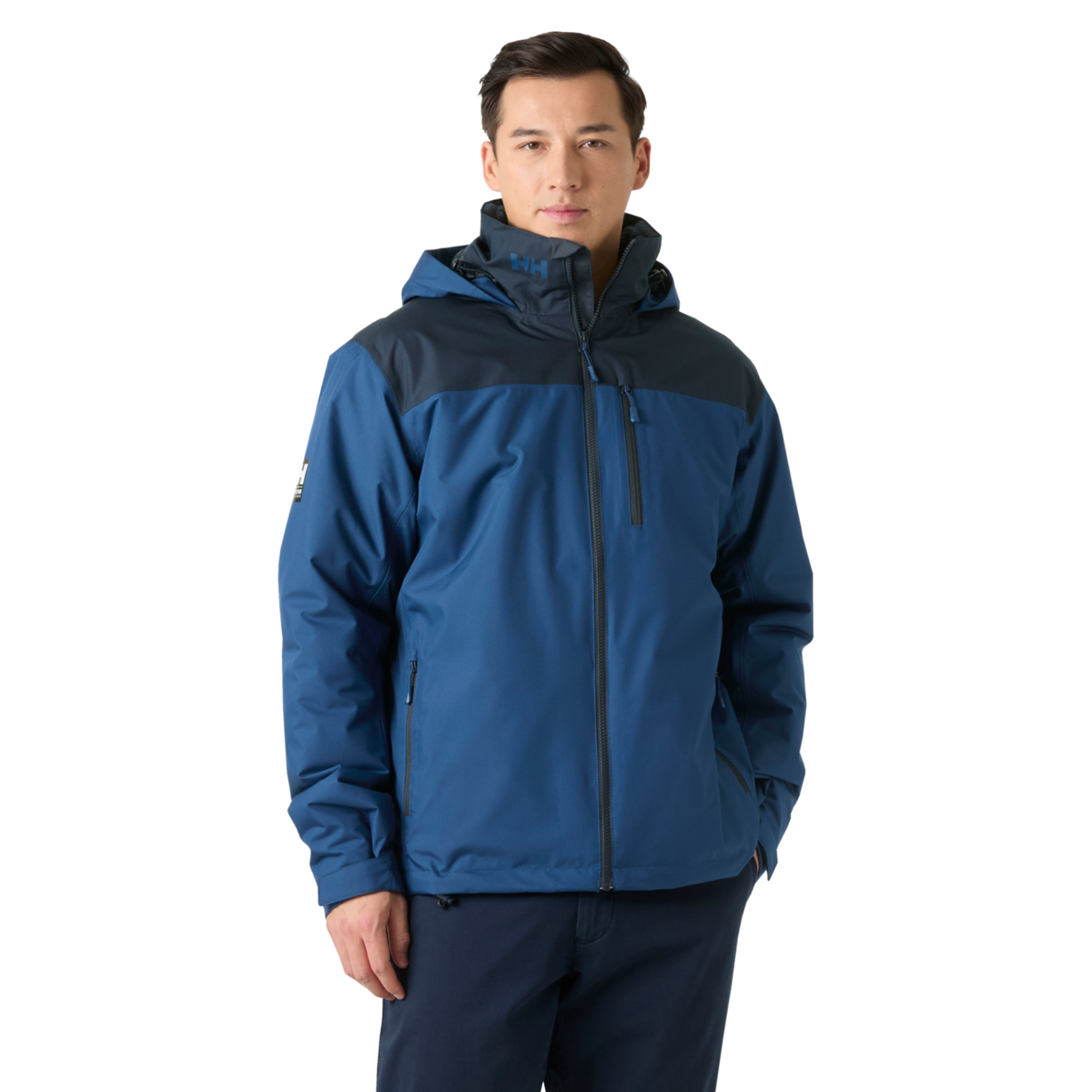 Helly Hansen Men's Crew Pile 2L HT Hooded Waterproof Insulated Jacket Dark Blue 507 34526