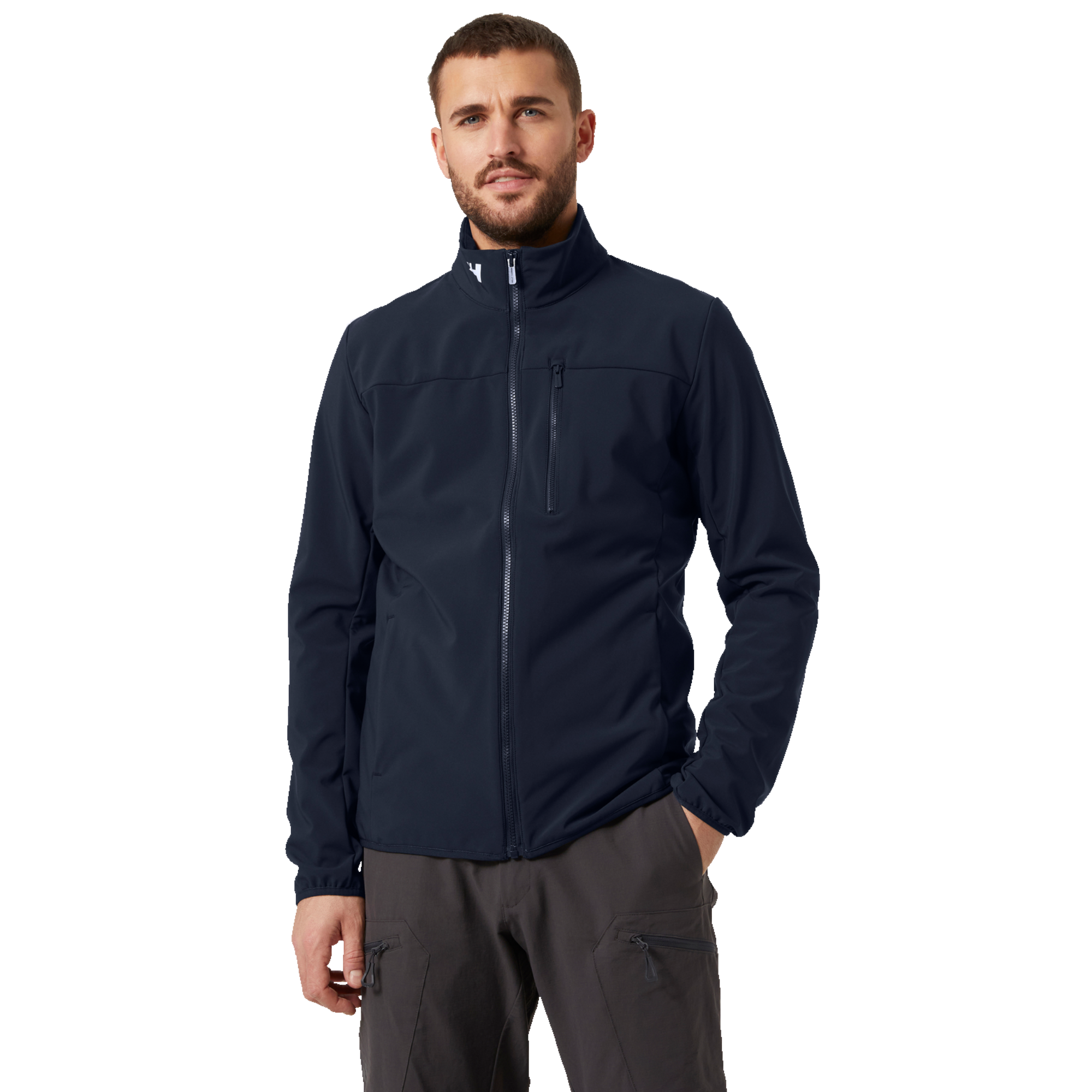 Helly Hansen Men's Crew Softshell Full Zip Jacket 2.0 Navy 597 30223