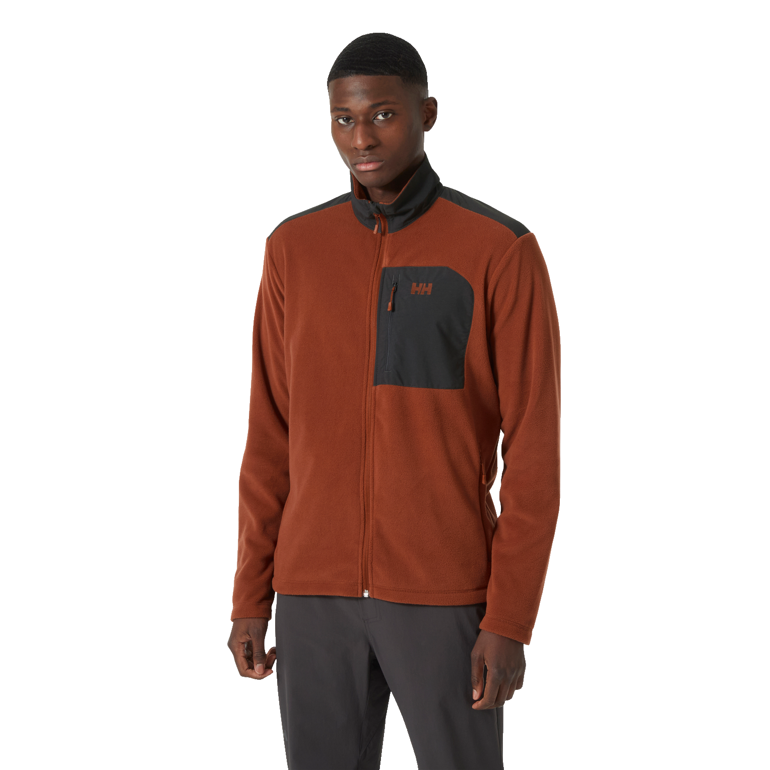 Helly Hansen Men s Daybreaker Block Full Zip Fleece Iron Oxide Landers Outdoor World Ireland s Adventure Outdoor Store