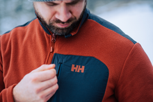 Load image into Gallery viewer, Helly Hansen Men&#39;s Daybreaker Block Full Zip Fleece (Iron Oxide)
