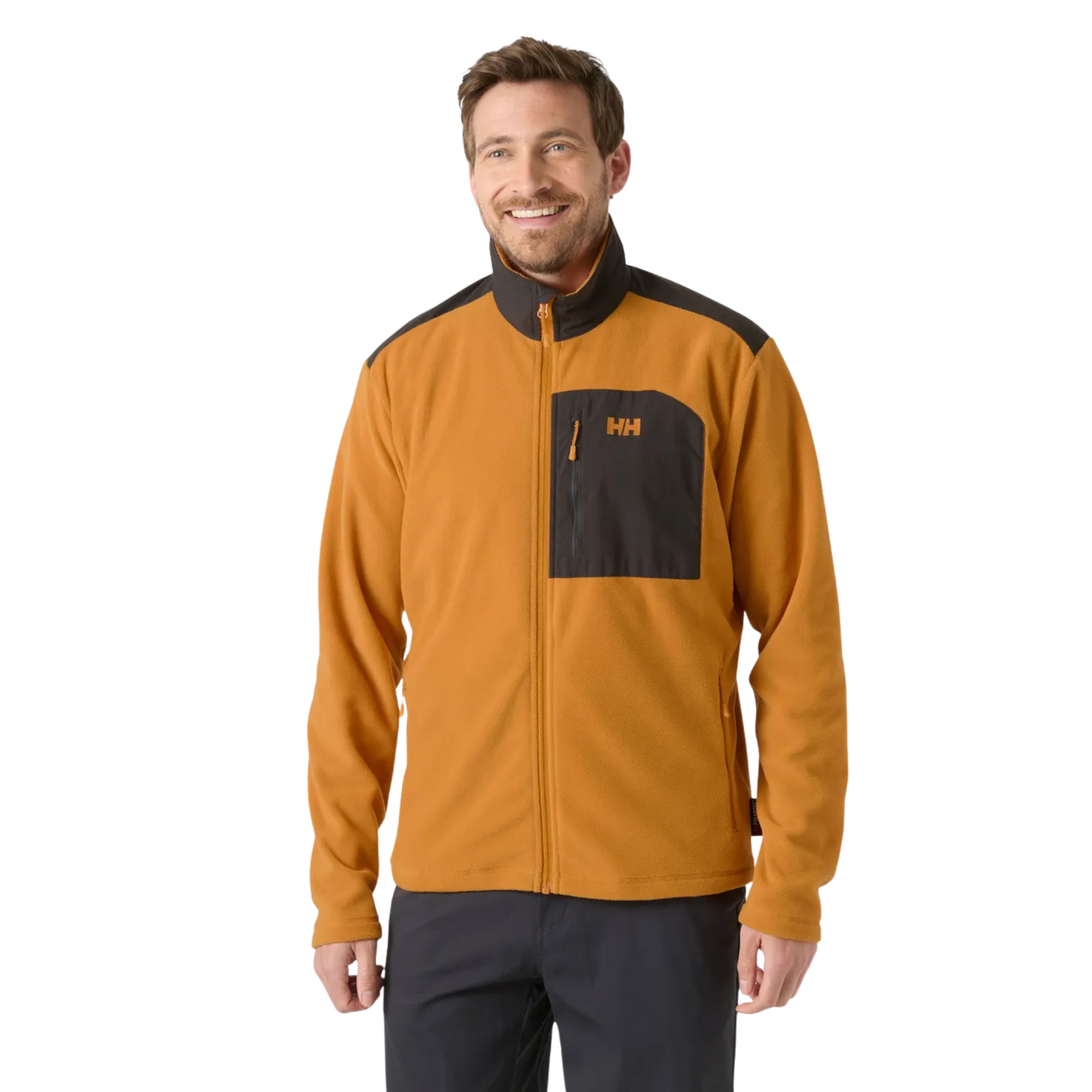 Helly Hansen Men's Daybreaker Block Full Zip Fleece (Mustard)