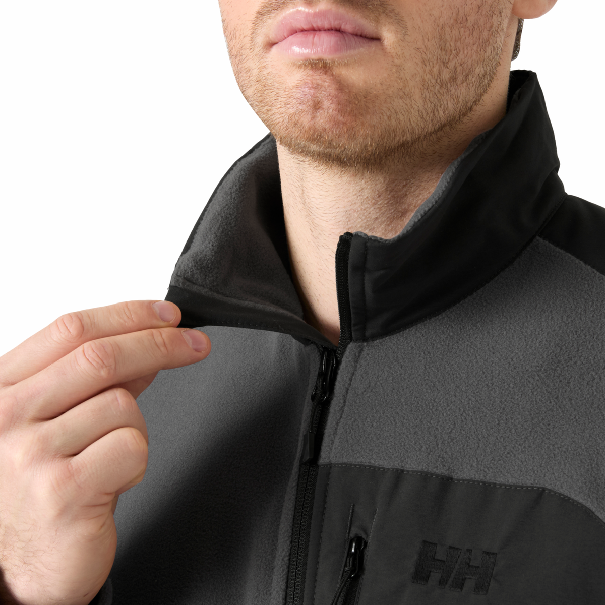 Helly Hansen Men's Daybreaker Block Full Zip Fleece Jacket Thunder Grey 831 49454