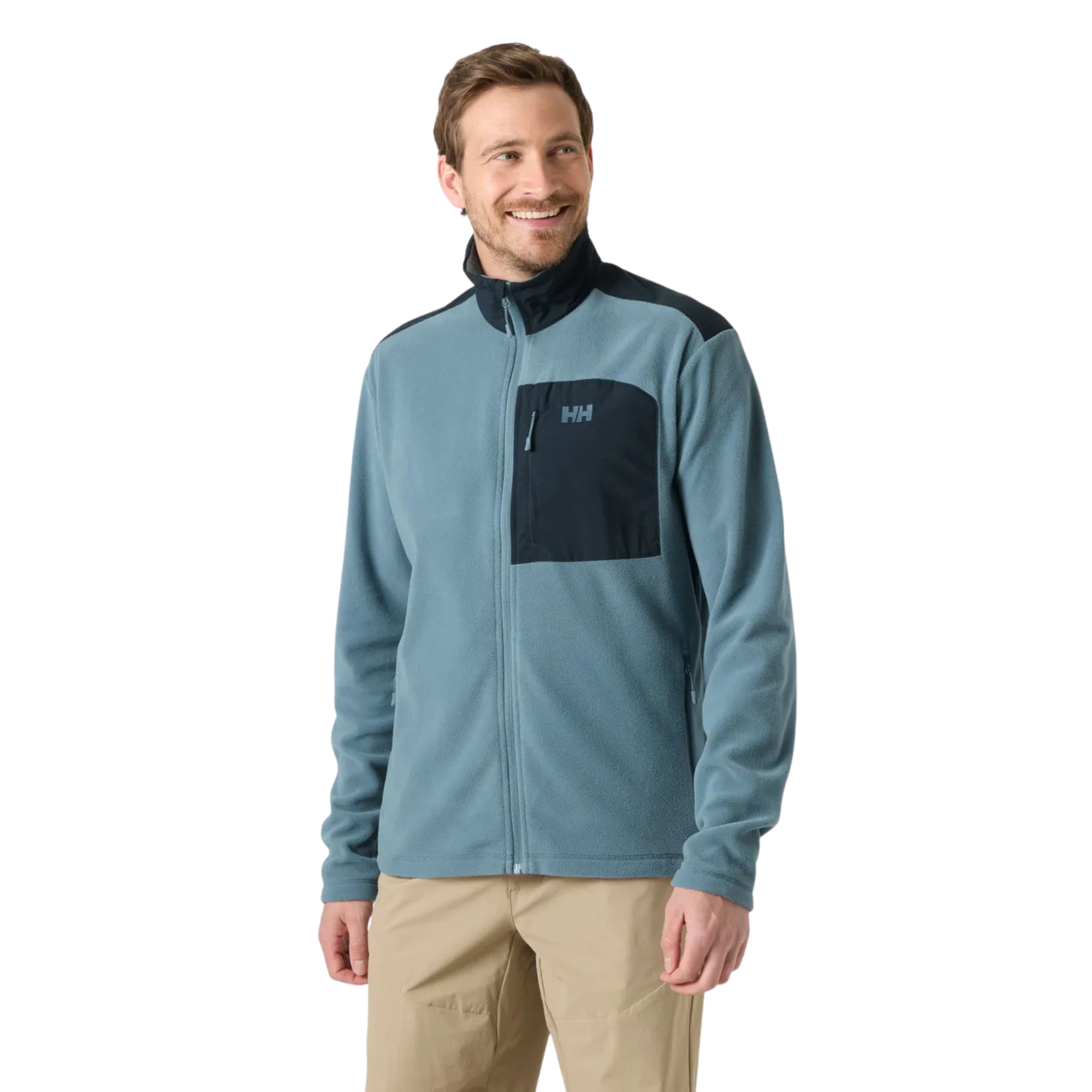 Helly Hansen Men's Daybreaker Block Full Zip Fleece (Washed Navy)