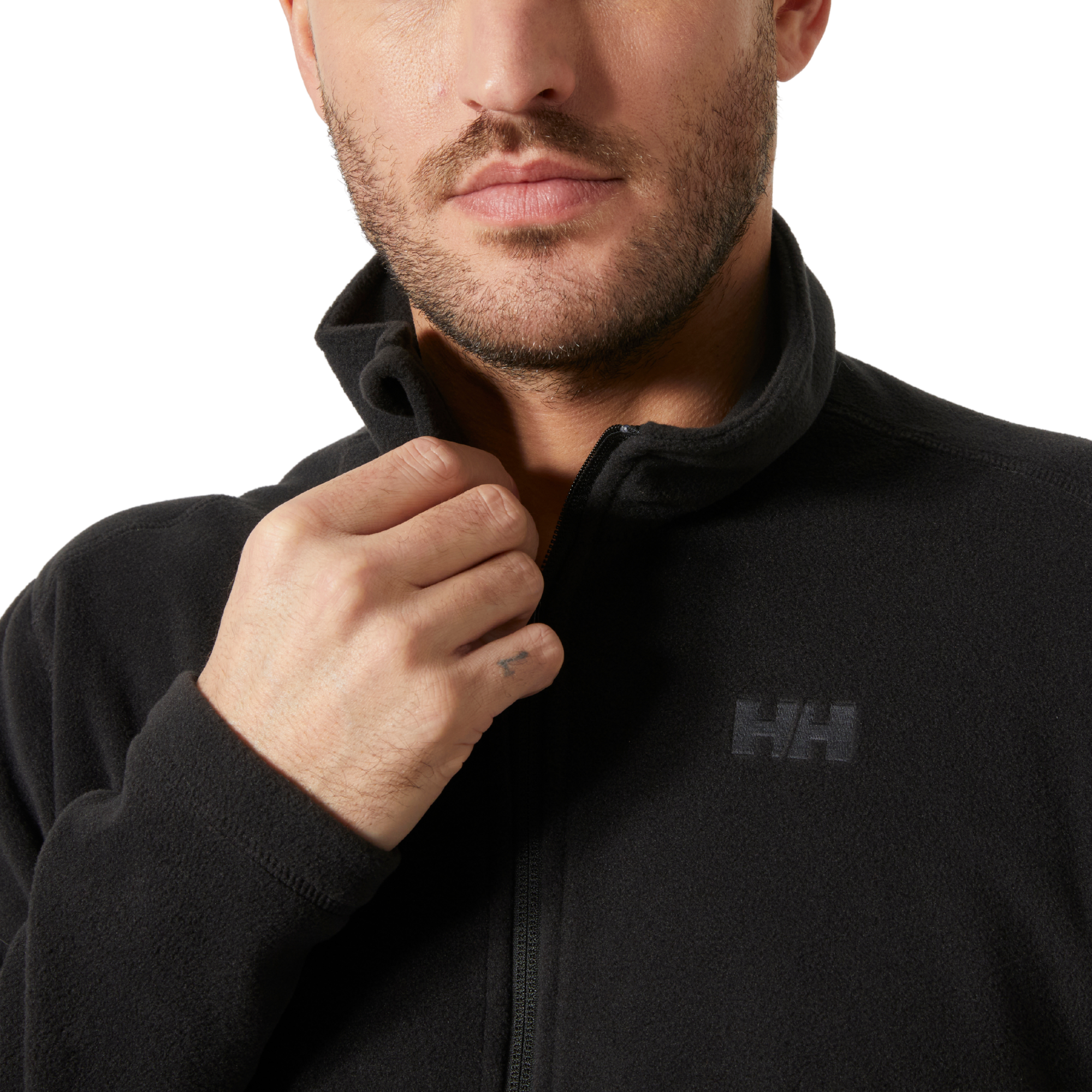 Helly Hansen Men's Daybreaker Polartec Full Zip Fleece (Black)