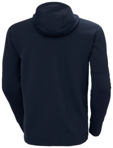 Helly Hansen Men's Evolved Air Hooded Midlayer Full Zip Fleece (Navy)