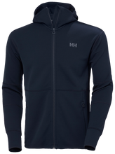 Load image into Gallery viewer, Helly Hansen Men&#39;s Evolved Air Hooded Midlayer Full Zip Fleece (Navy)
