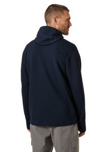 Helly Hansen Men's Evolved Air Hooded Midlayer Full Zip Fleece (Navy)