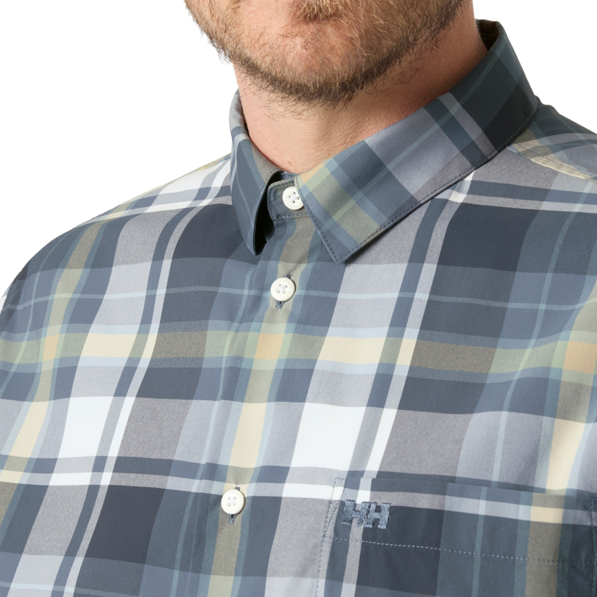 Helly Hansen Men's Fjord Quick Dry 2.0 Technical Short Sleeve Shirt (Washed Navy Peak)