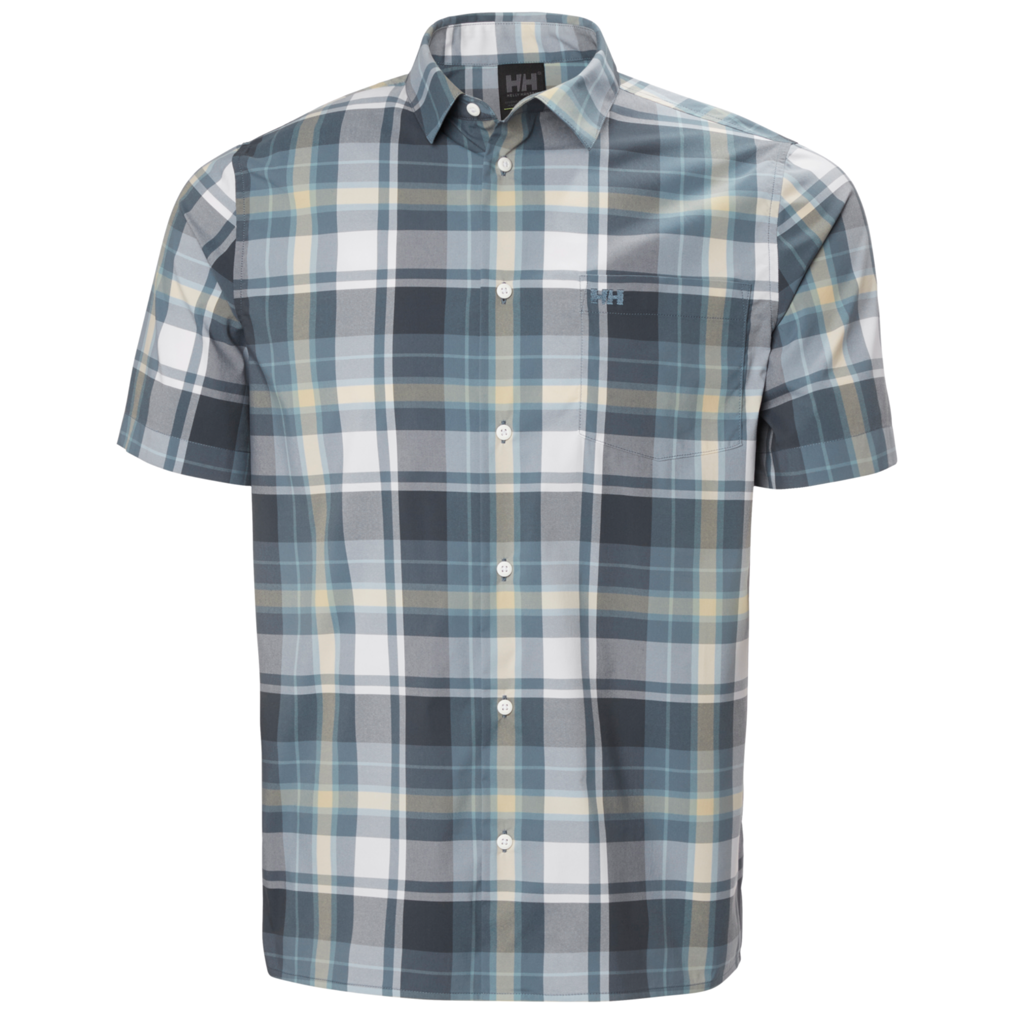Helly Hansen Men's Fjord Quick Dry 2.0 Technical Short Sleeve Shirt (Washed Navy Peak)