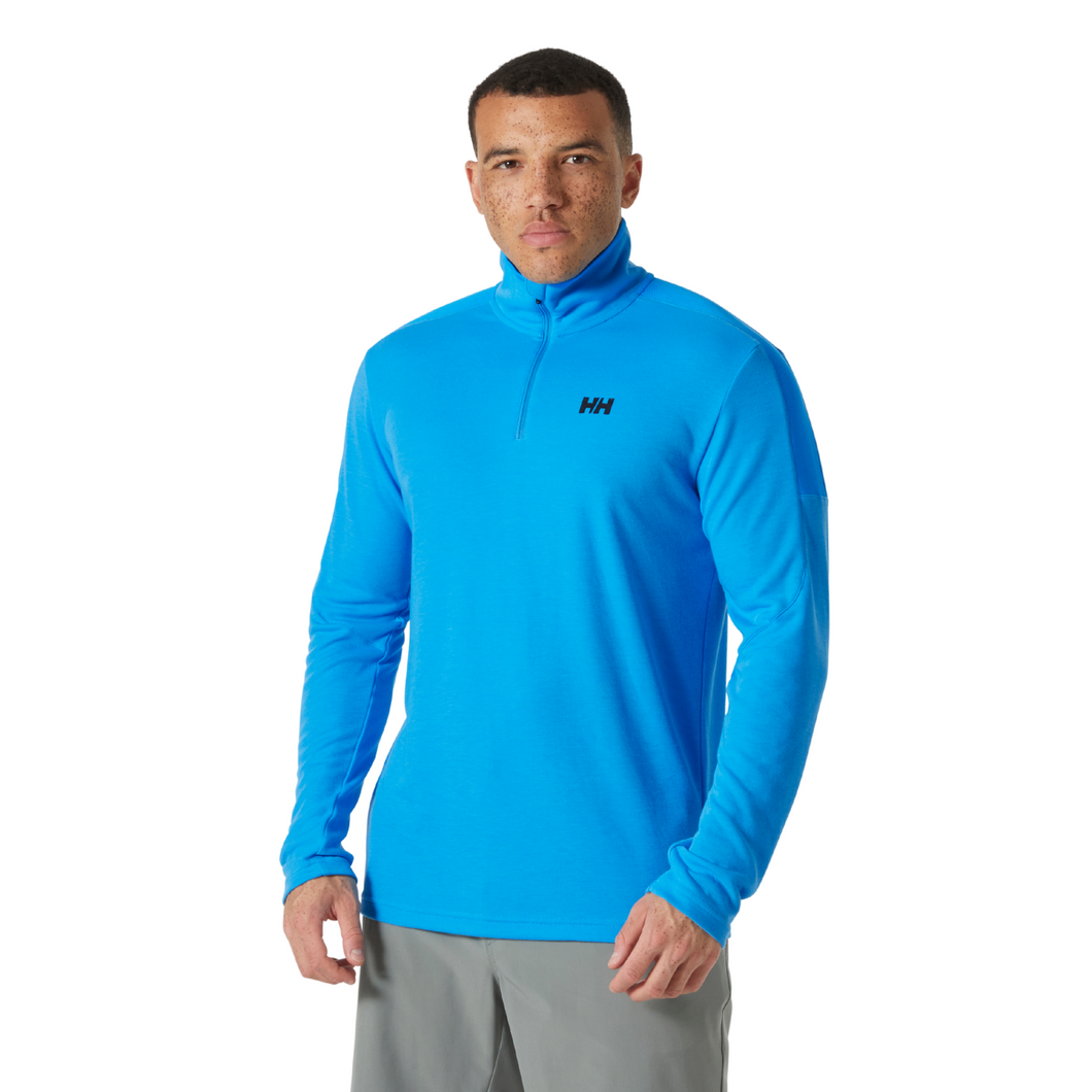 Helly Hansen Men's HP Half Zip Pullover 2.0 Fleece Top (Cyan)