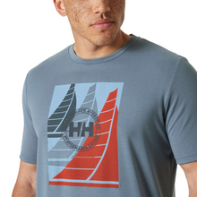 Load image into Gallery viewer, Helly Hansen Men&#39;s HP Race Graphic UPF40 Short Sleeve T-Shirt (Washed Navy)
