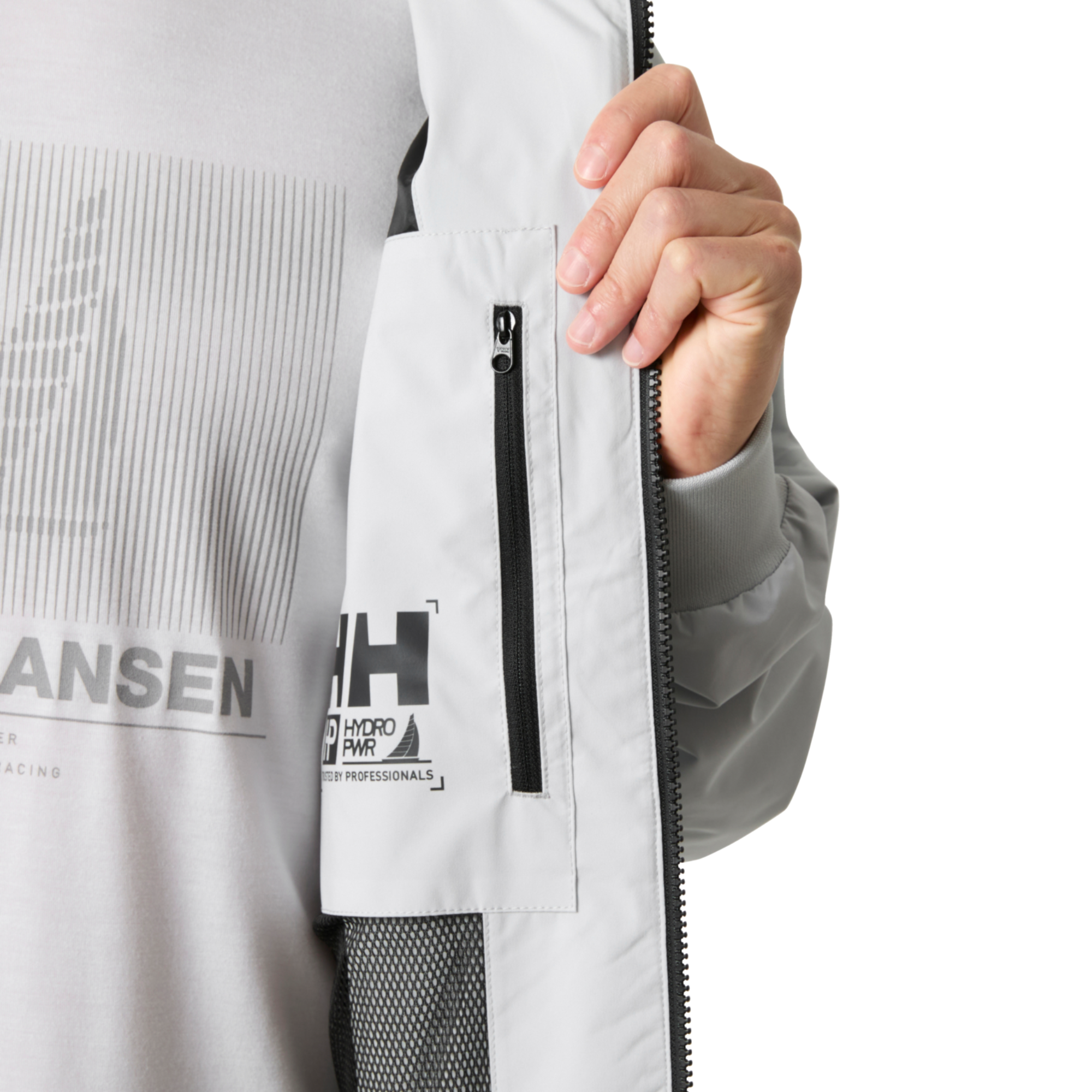 Helly Hansen Men's HP Racing 3.0 Waterproof Bomber Jacket (Grey Fog)