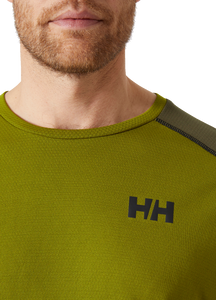 Helly Hansen Men's Lifa Active Crew Neck Long Sleeve Base Layer Top (Olive Green)