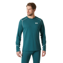 Load image into Gallery viewer, Helly Hansen Men&#39;s Lifa Active Long Sleeve Crew Neck Base Layer Top (Dark Creek)
