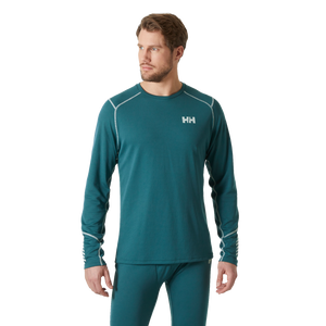 Helly Hansen Men's Lifa Active Long Sleeve Crew Neck Base Layer Top (Dark Creek)