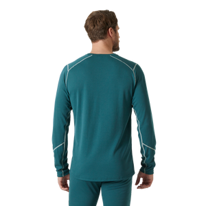 Helly Hansen Men's Lifa Active Long Sleeve Crew Neck Base Layer Top (Dark Creek)