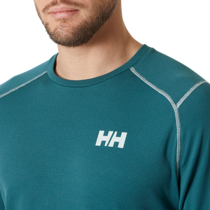 Helly Hansen Men's Lifa Active Long Sleeve Crew Neck Base Layer Top (Dark Creek)