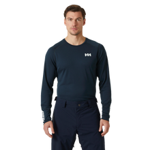 Load image into Gallery viewer, Helly Hansen Men&#39;s Lifa Active Long Sleeve Crew Neck Base Layer Top (Navy)
