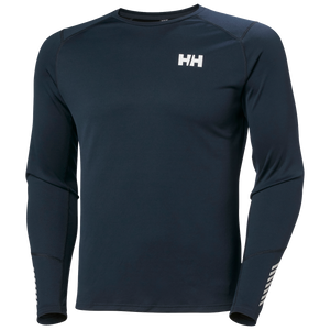 Helly Hansen Men's Lifa Active Long Sleeve Crew Neck Base Layer Top (Navy)