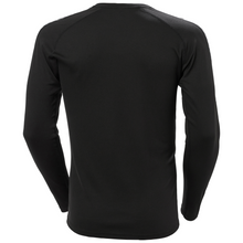 Load image into Gallery viewer, Helly Hansen Men&#39;s Lifa Active Stripe Crew Neck Base Layer Top (Black)
