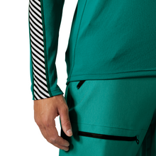 Load image into Gallery viewer, Helly Hansen Men&#39;s Lifa Active Stripe Crew Neck Base Layer Top (Signal Green)
