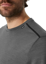 Load image into Gallery viewer, Helly Hansen Men&#39;s Lifa Merino Midweight Crew Neck Long Sleeve Base Layer Top (Concrete)
