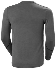 Load image into Gallery viewer, Helly Hansen Men&#39;s Lifa Merino Midweight Crew Neck Long Sleeve Base Layer Top (Concrete)
