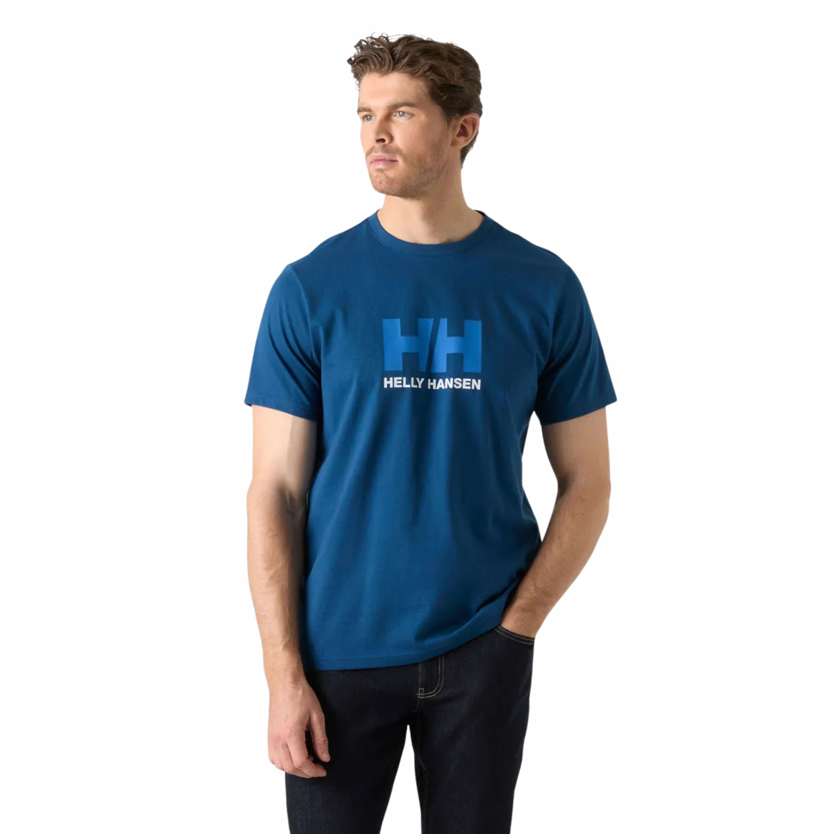 Helly Hansen Men's Logo 3.0 Short Sleeve Tee Dark Blue 507 54596