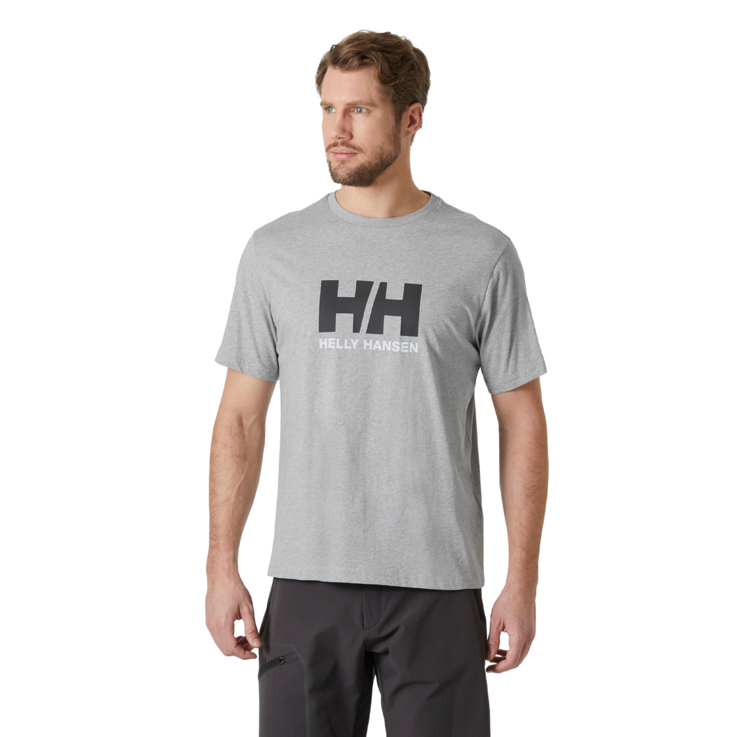 Helly Hansen Men's Logo Short Sleeve T-Shirt 3.0 (Grey Melange)