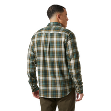 Load image into Gallery viewer, Helly Hansen Men&#39;s Lokka Flannel Organic Cotton Long Sleeve Shirt (Dark Jungle Fjell Plaid)
