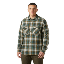 Load image into Gallery viewer, Helly Hansen Men&#39;s Lokka Flannel Organic Cotton Long Sleeve Shirt (Dark Jungle Fjell Plaid)
