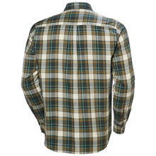 Load image into Gallery viewer, Helly Hansen Men&#39;s Lokka Flannel Organic Cotton Long Sleeve Shirt (Dark Jungle Fjell Plaid)
