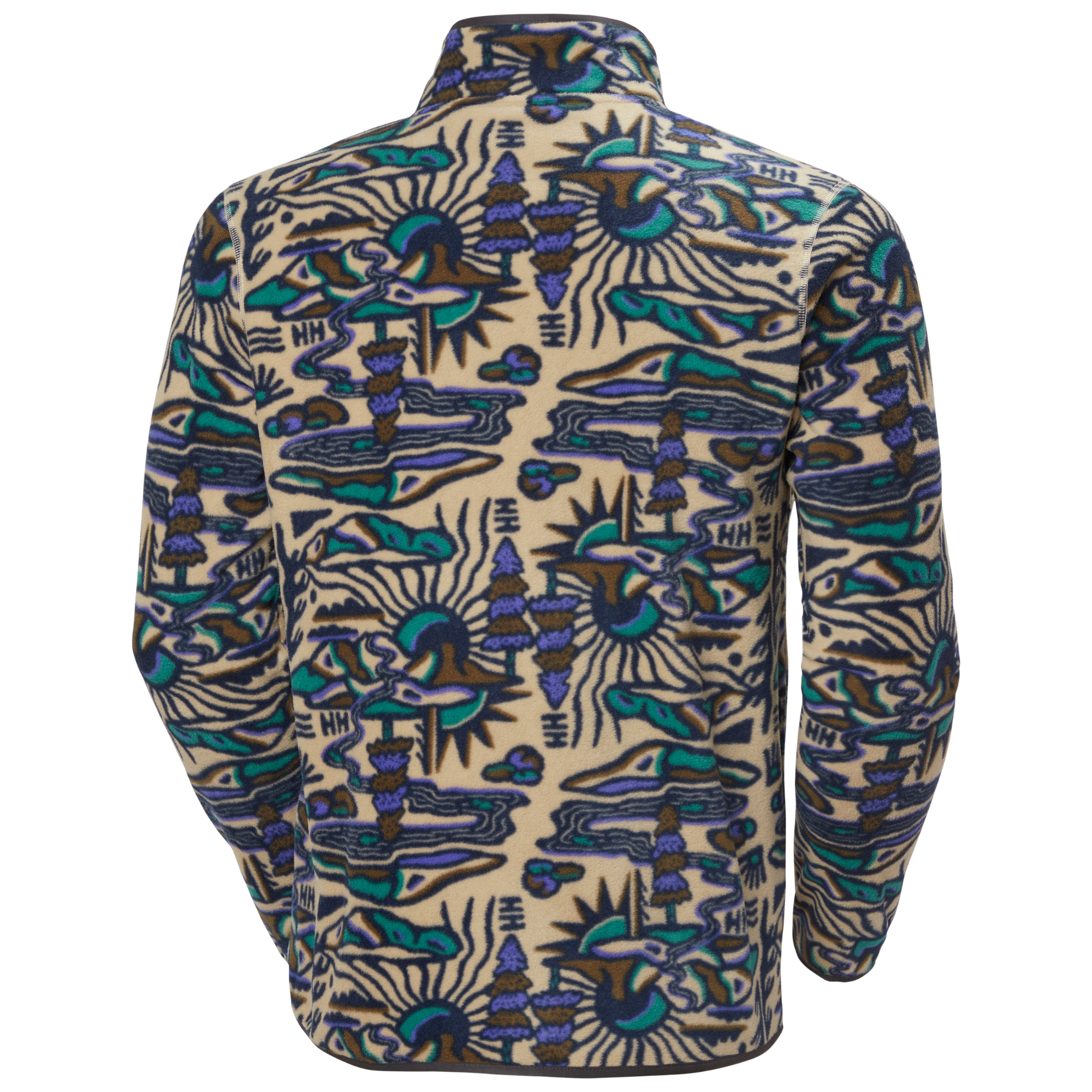 Helly Hansen Men's Maridalen Printed Half Snap Fleece (Khaki Rayco)