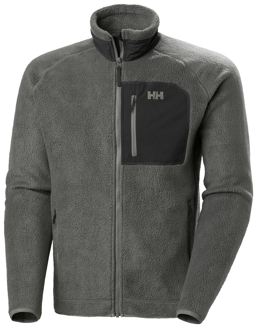 Helly Hansen Men's Panorama Pile Block Full Zip Fleece (Concrete)