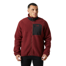 Load image into Gallery viewer, Helly Hansen Men&#39;s Panorama Pile Block Full Zip Fleece Jacket (Mars Red)
