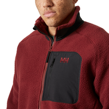 Load image into Gallery viewer, Helly Hansen Men&#39;s Panorama Pile Block Full Zip Fleece Jacket (Mars Red)
