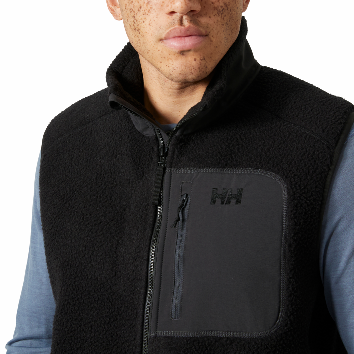 Helly Hansen Men's Panorama Pile Fleece Body Warmer Vest Black 990 49461