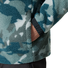 Load image into Gallery viewer, Helly Hansen Men&#39;s Panorama Pile Printed Full Snap Fleece (Dark Creek/Woodland Camo)
