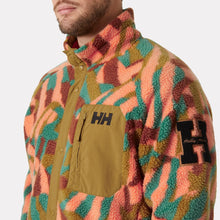 Load image into Gallery viewer, Helly Hansen Men&#39;s Panorama Pile Printed Full Snap Fleece (Iron Oxide/JPB AOP)
