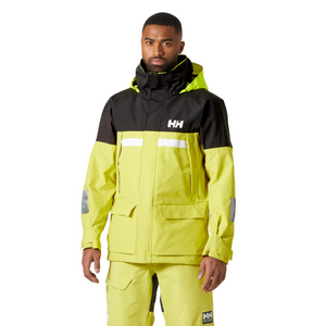 Helly Hansen Men's Pier 4.0 HT Waterproof Sailing Jacket (Cyber Lime)