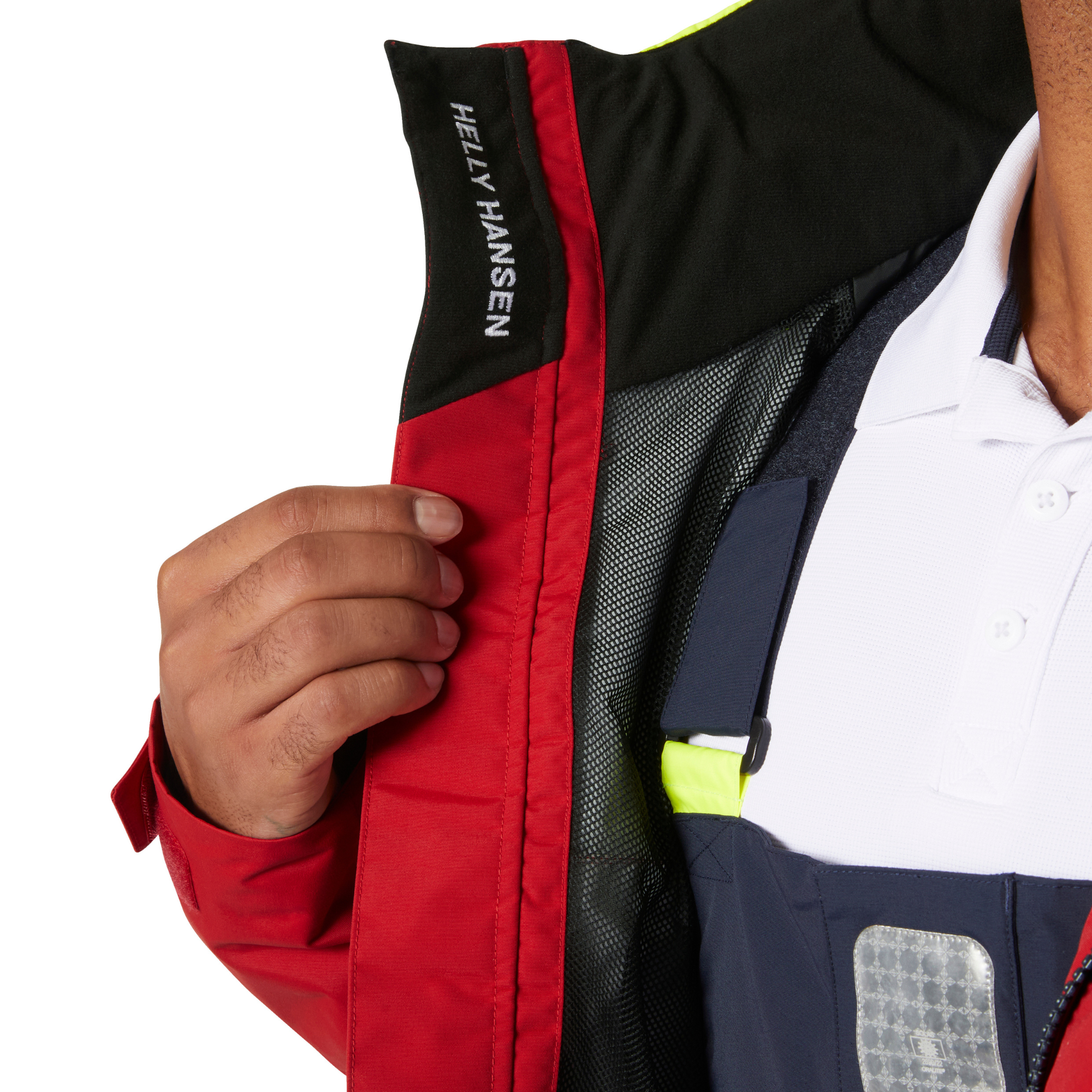 Helly Hansen Men's Pier 4.0 HT Waterproof Sailing Jacket (Red)