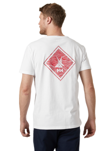 Helly Hansen Men's Shoreline Short Sleeve T-Shirt 2.0 (White/Red)